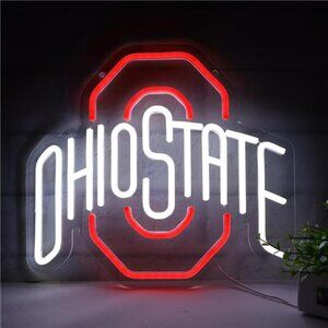 Ohio State University Neon LED Wall Sign Bright VIVID NCAA Wall Decoration